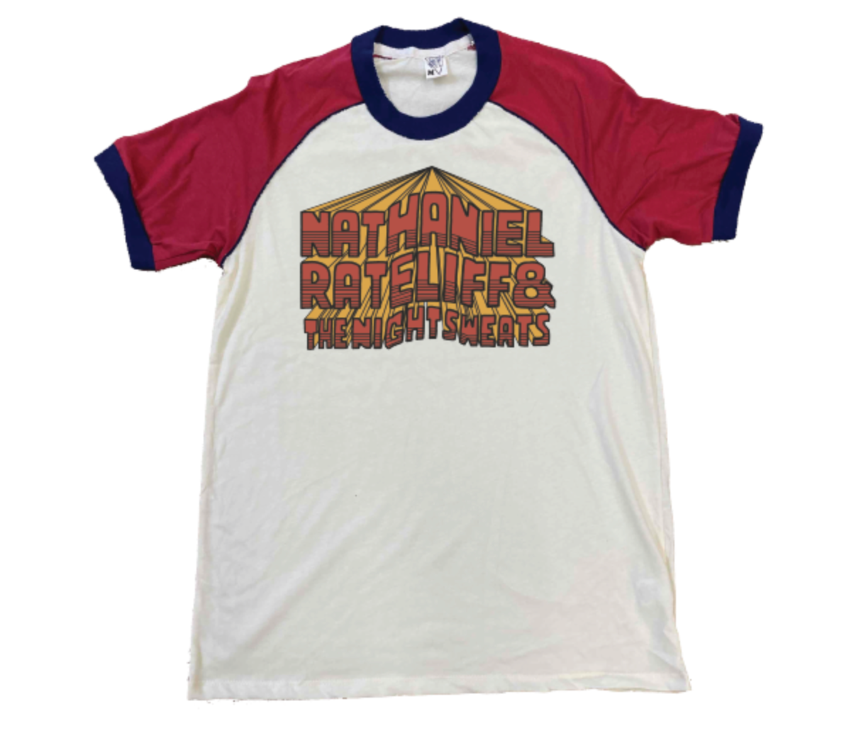 3D Text Retro Ringer Tee